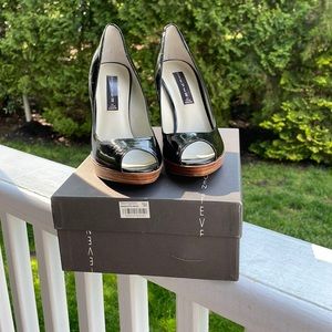 Black Patent Leather Steven Heels Size 7.5
